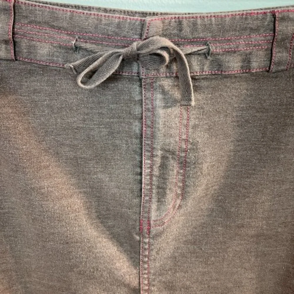 Title Nine Midi Skirt 6‎ Brown Drawstring Casual A-Line Hemp Blend Pockets
